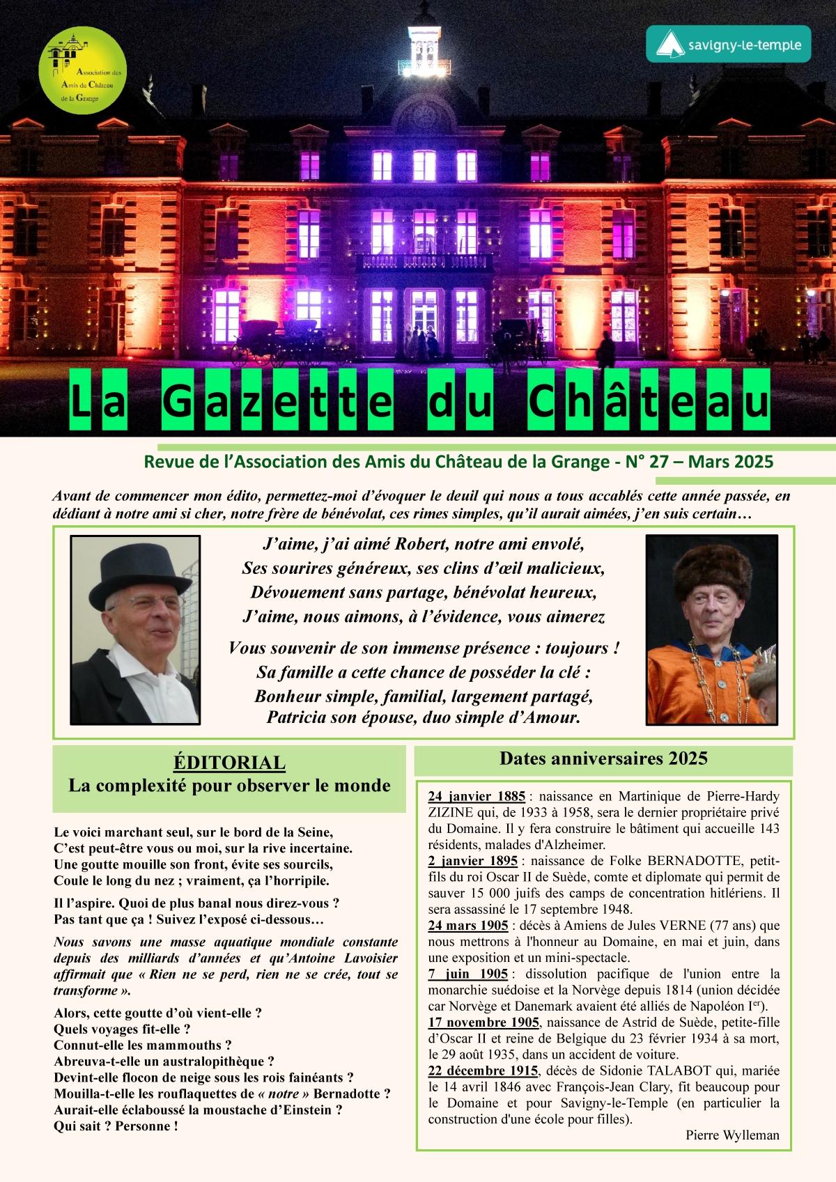 Gazette N° 27 page 1