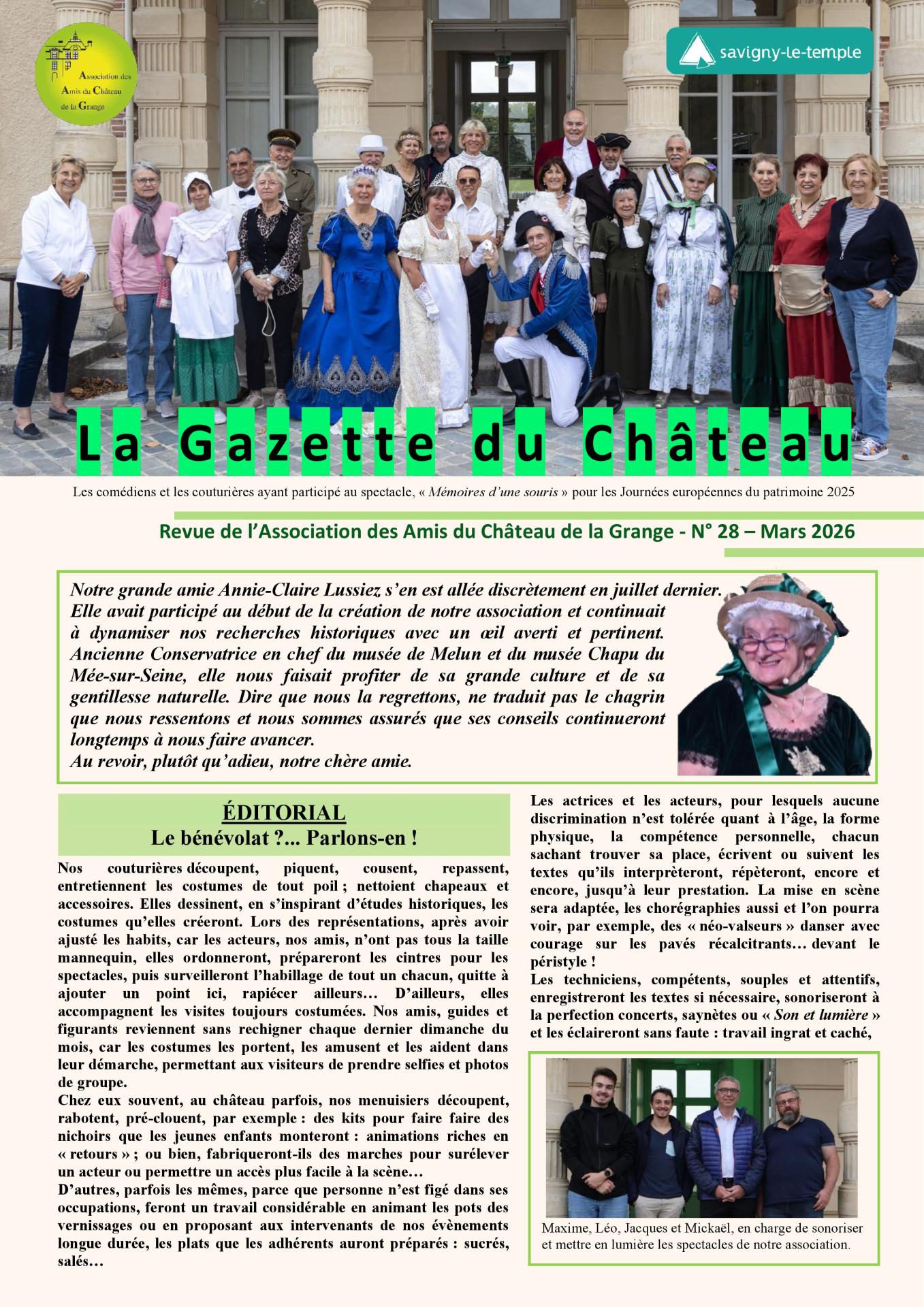 Gazette N° 28 mars 2026