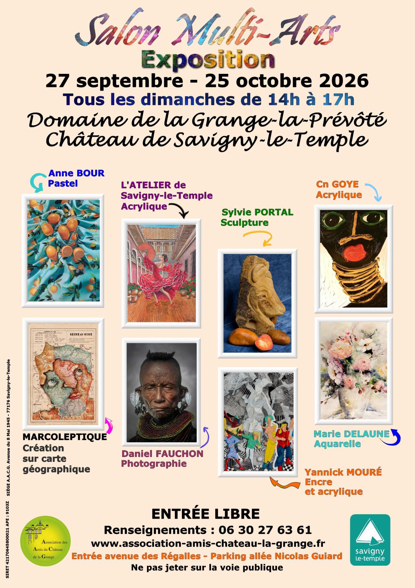 Affiche exposition salon multi arts