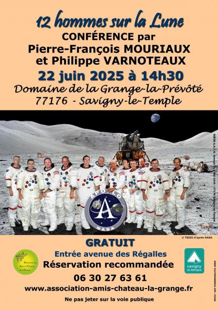 V3 affiche expo 12 hommes sur la lune light